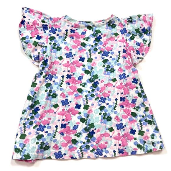 Crewcuts Floral Flutter-Sleeve Tee - Picture 5 of 6